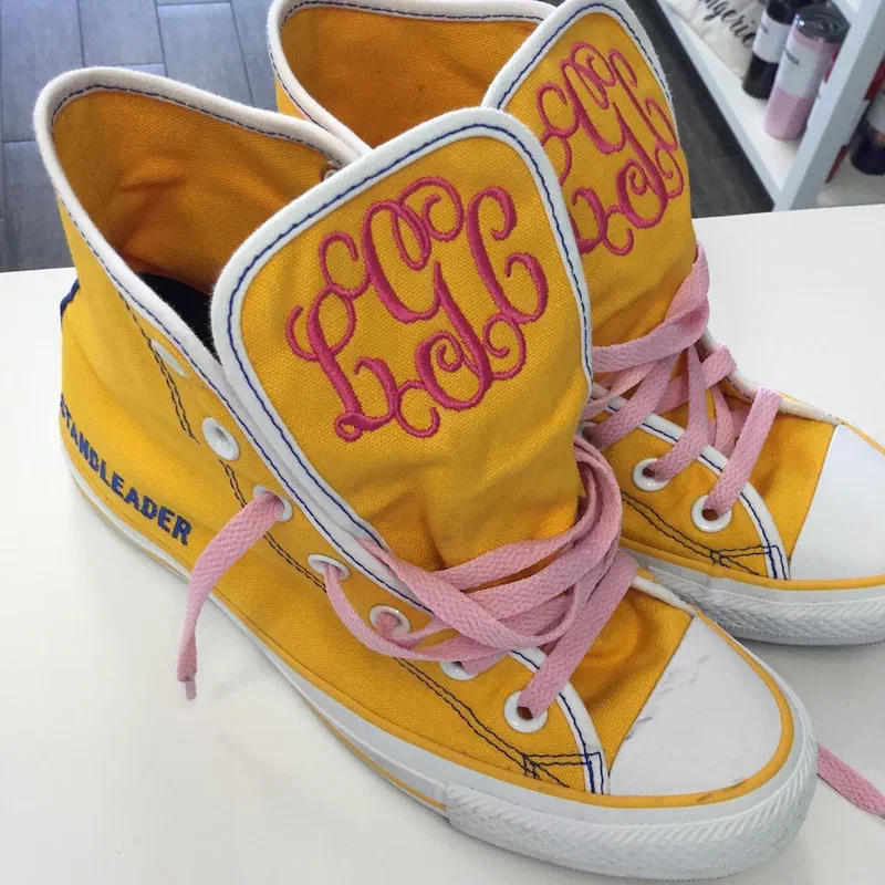 Personalized monogrammed shoes